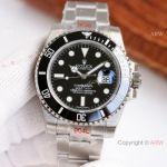 AVA Swiss Copy Rolex Submariner Date 40 Cal.3135 Watch Black Dial 904L Steel